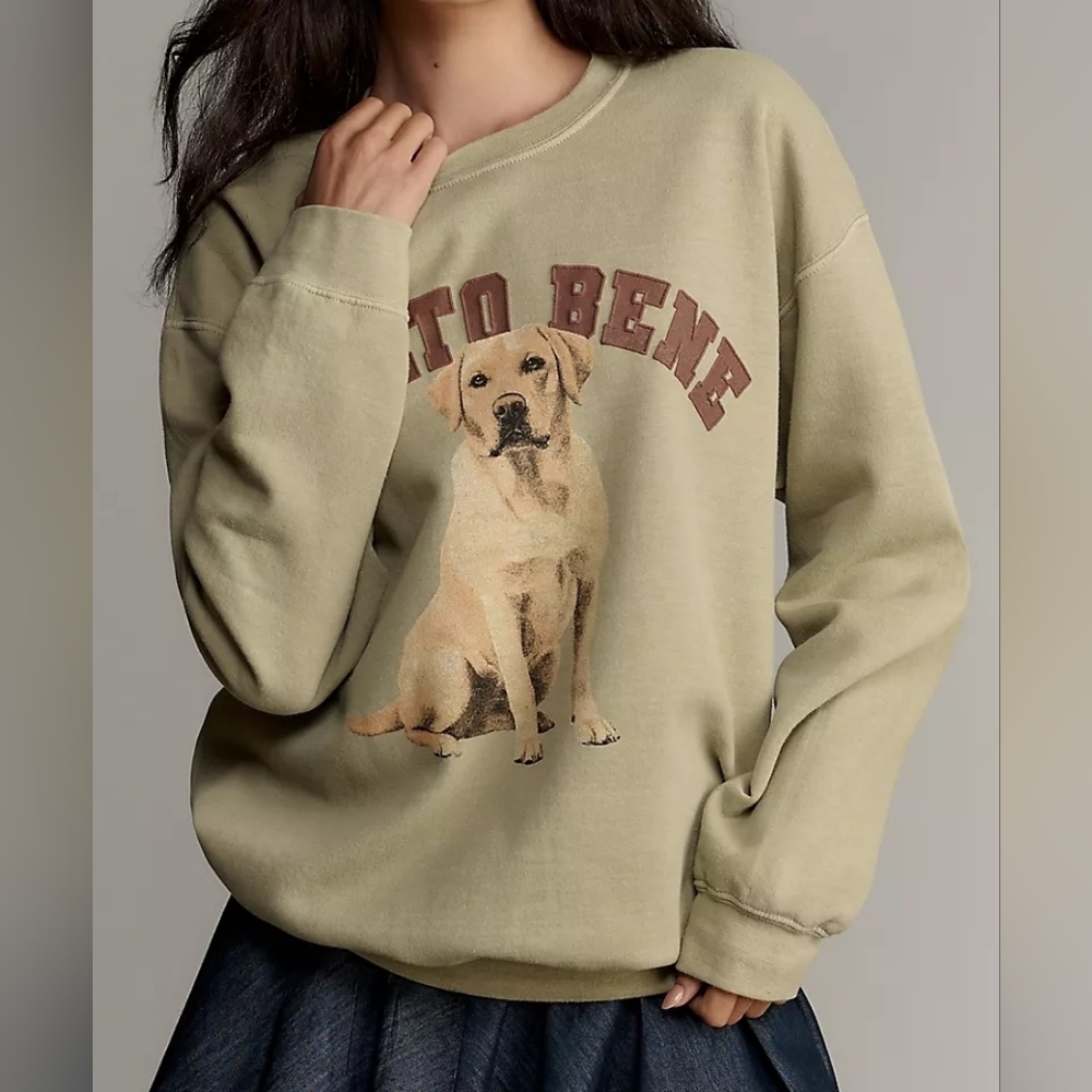 Anthropologie Dogs Graphic Sweatshirt - Picture 1 of 9